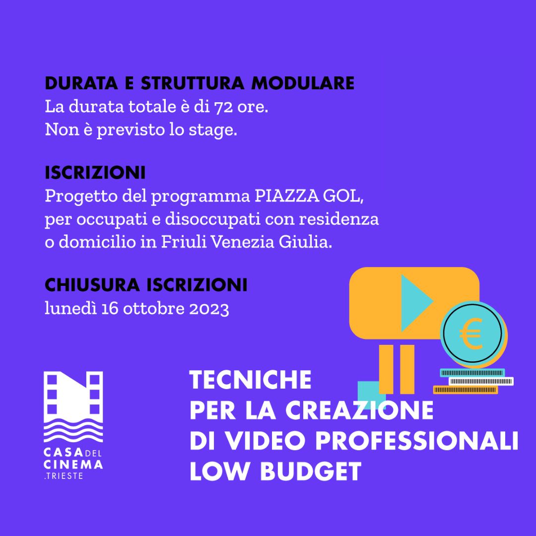 CREAZIONE VIDEO PROFESSIONALI LOW BUDGET